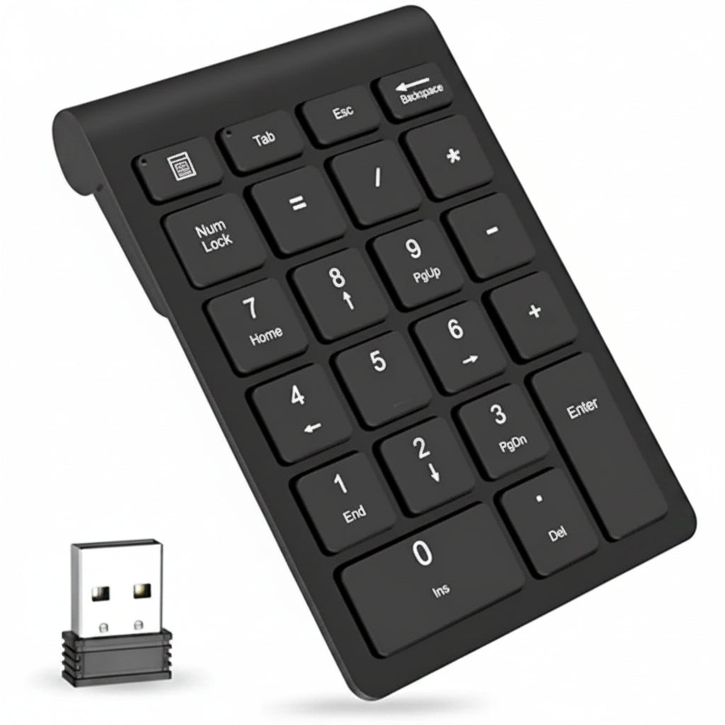 Teclado Numérico Inalámbrico Compacto y Ergonómico
