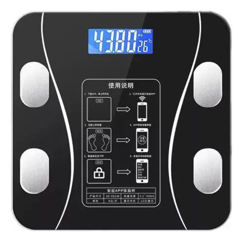 Báscula Digital Bluetooth IMC, Grasa Corporal y App OKOK