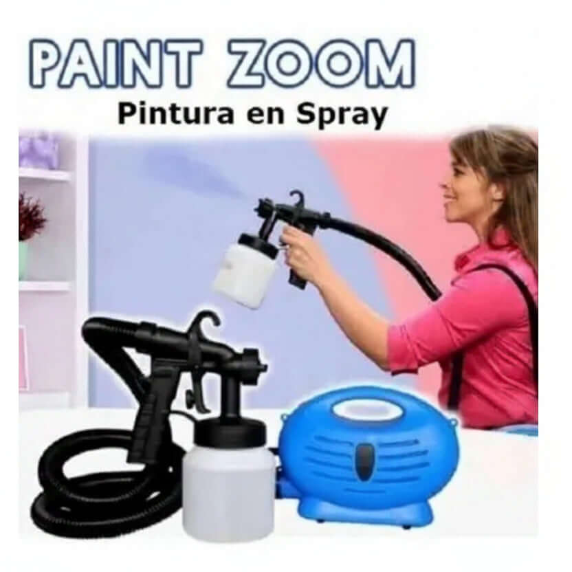 Compresor de Pintura Paint Zoom Pistola Pulverizadora 650W