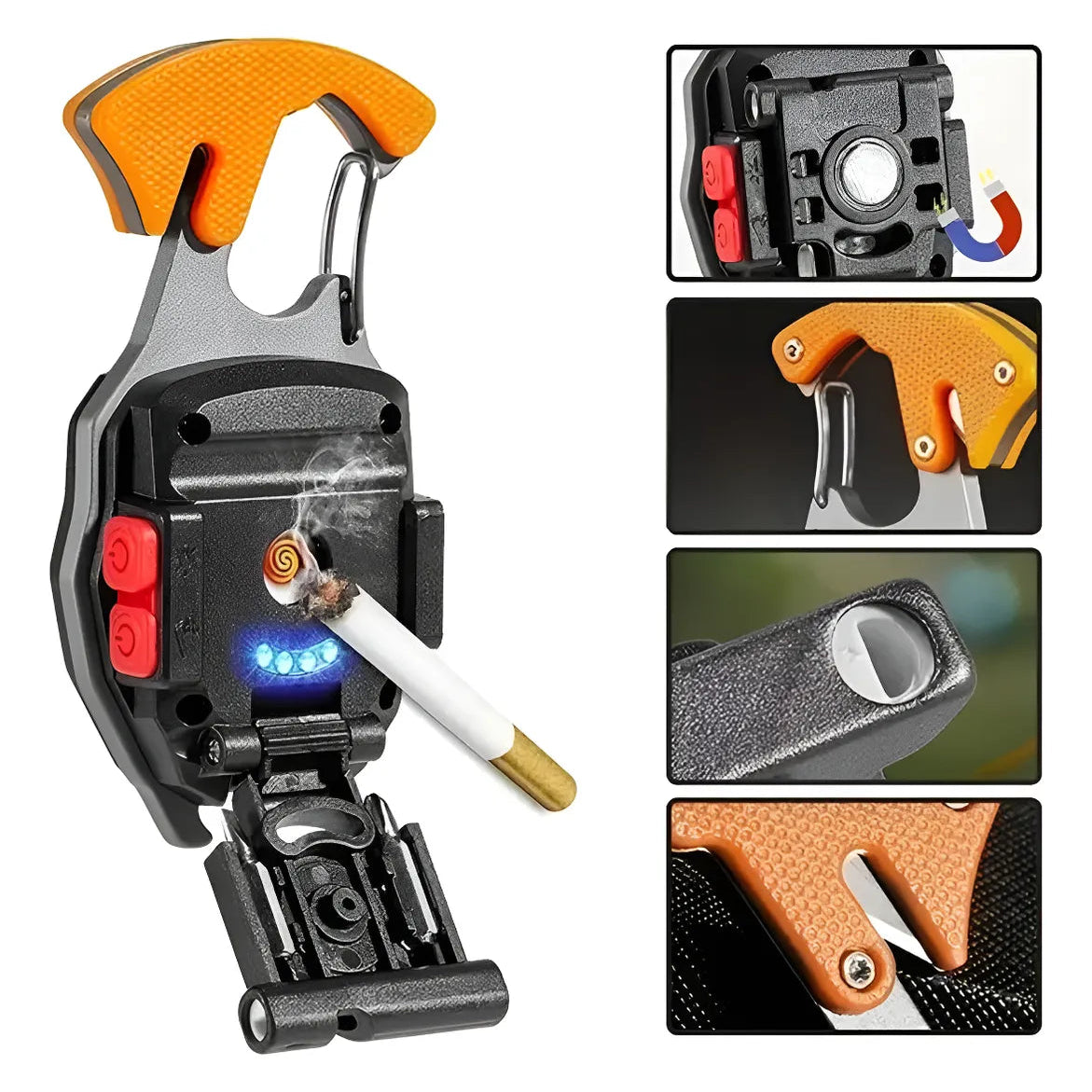 Linterna LED Multifuncional 7 Usos Mini COB de Alta Potencia