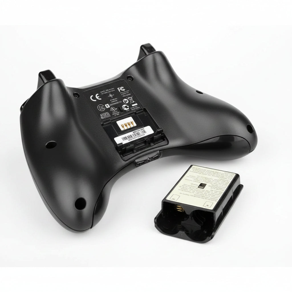 Control Inalámbrico Xbox 360 Wireless Negro y Blanco