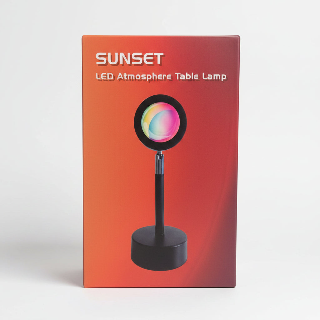 Lámpara Proyector Sunset Arcoíris Luz Ambiental
