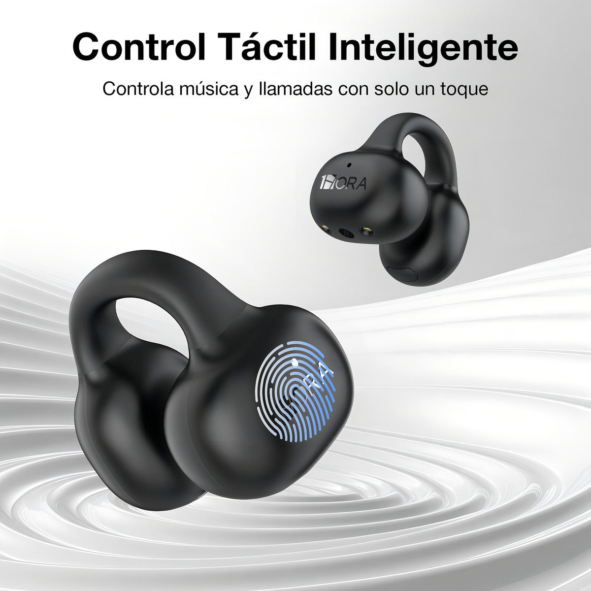Auriculares Inalámbricos Bluetooth Audífonos 1Hora Color Negro - 3