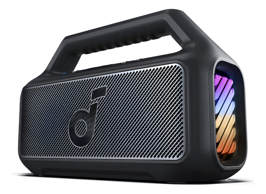 Bocina Bluetooth Soundcore Boom 2 80W con Subwoofer BassUp 2 24H Reproducción IPX7 Flotante Party Speaker Inalámbrico