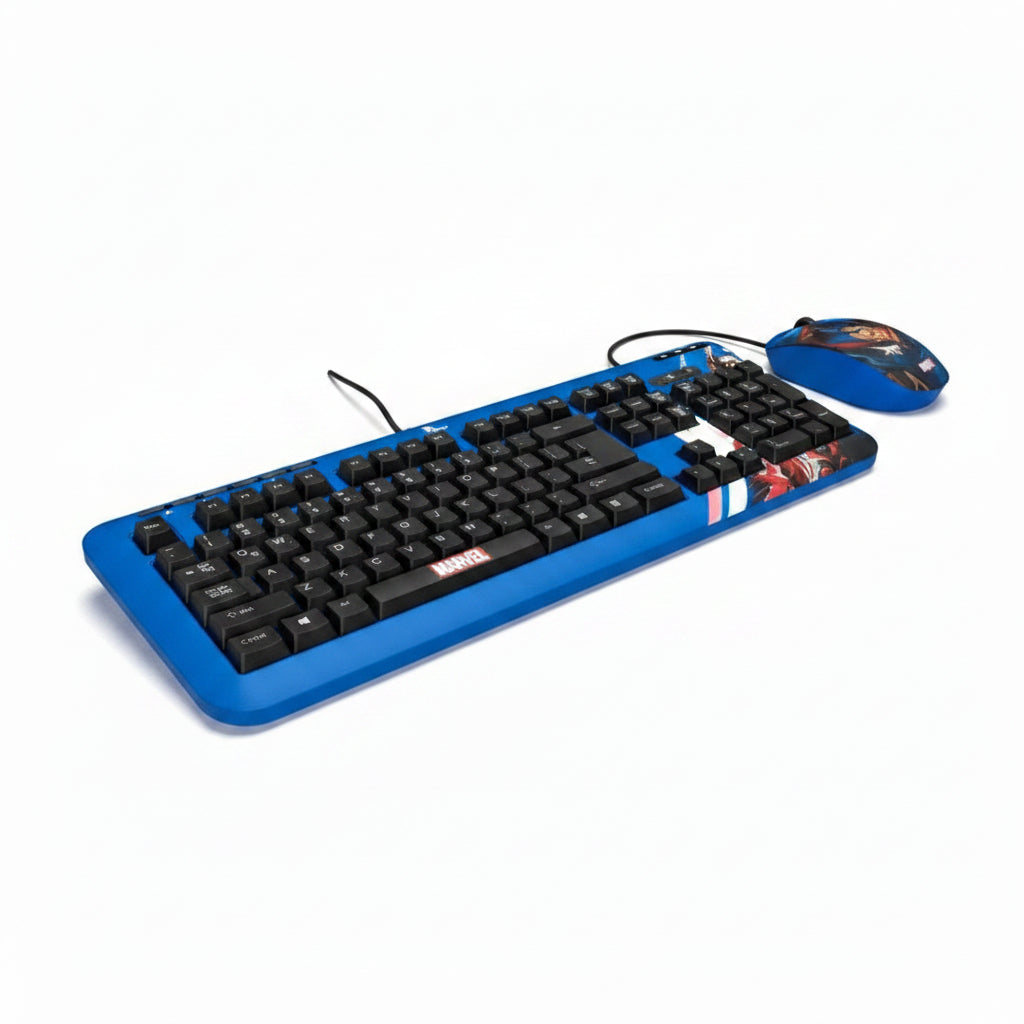 Teclado Xtech Edición Capitan América Xtk-m401ca Color Azul