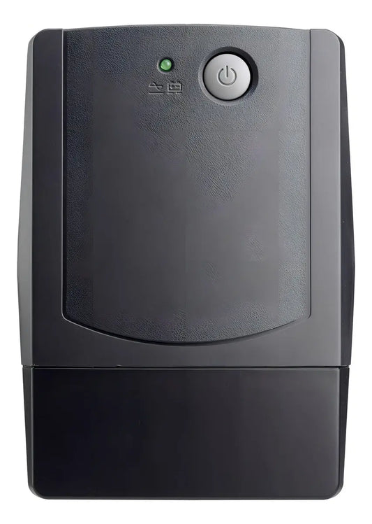 UPS Forza BT-1001 interactiva 1000VA color negro, vista frontal, botón de encendido y luz LED