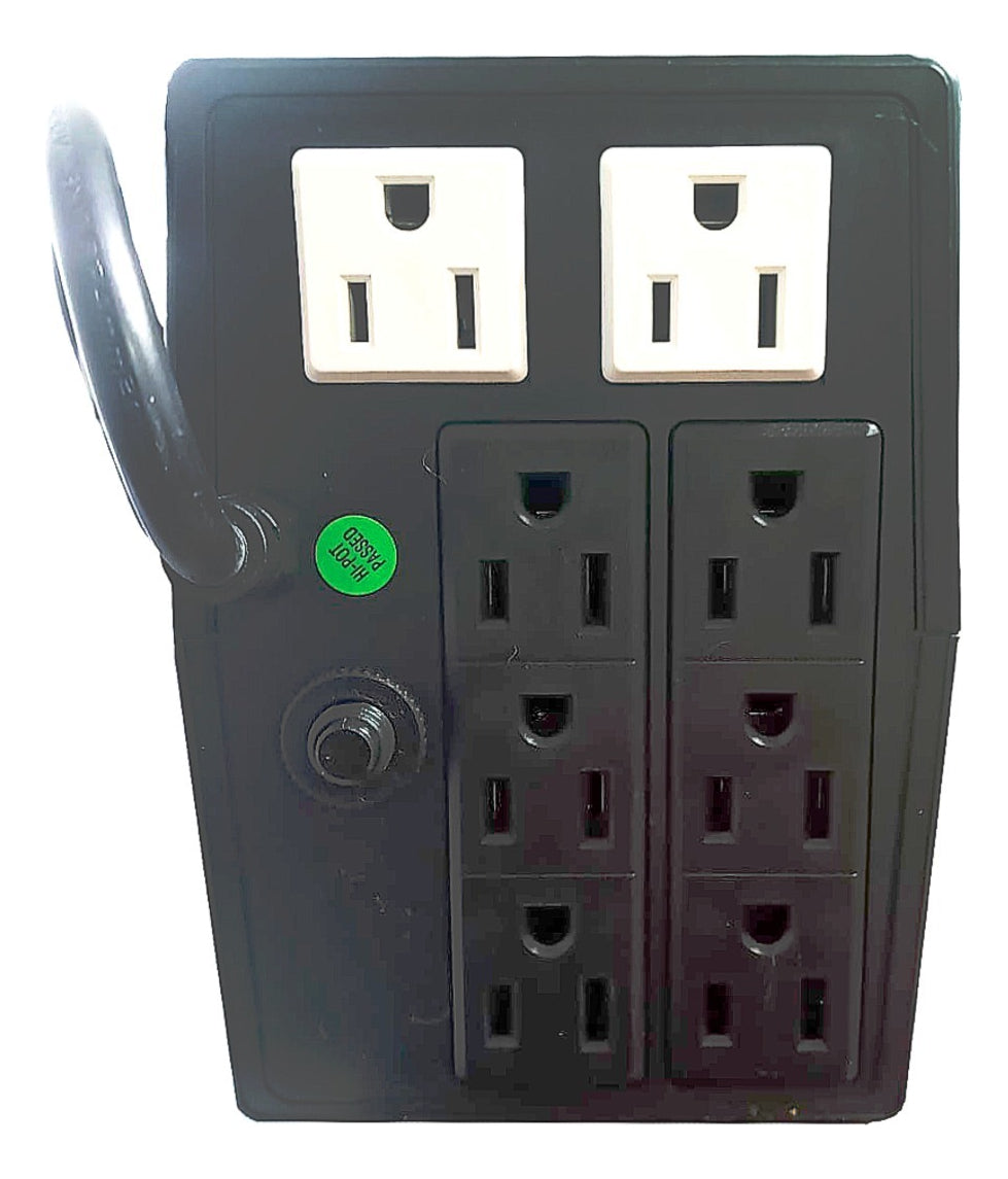 Ups Interactiva Forza BT-601, 600va/360w, 8 Tomas, Regulador Color Negro - 3