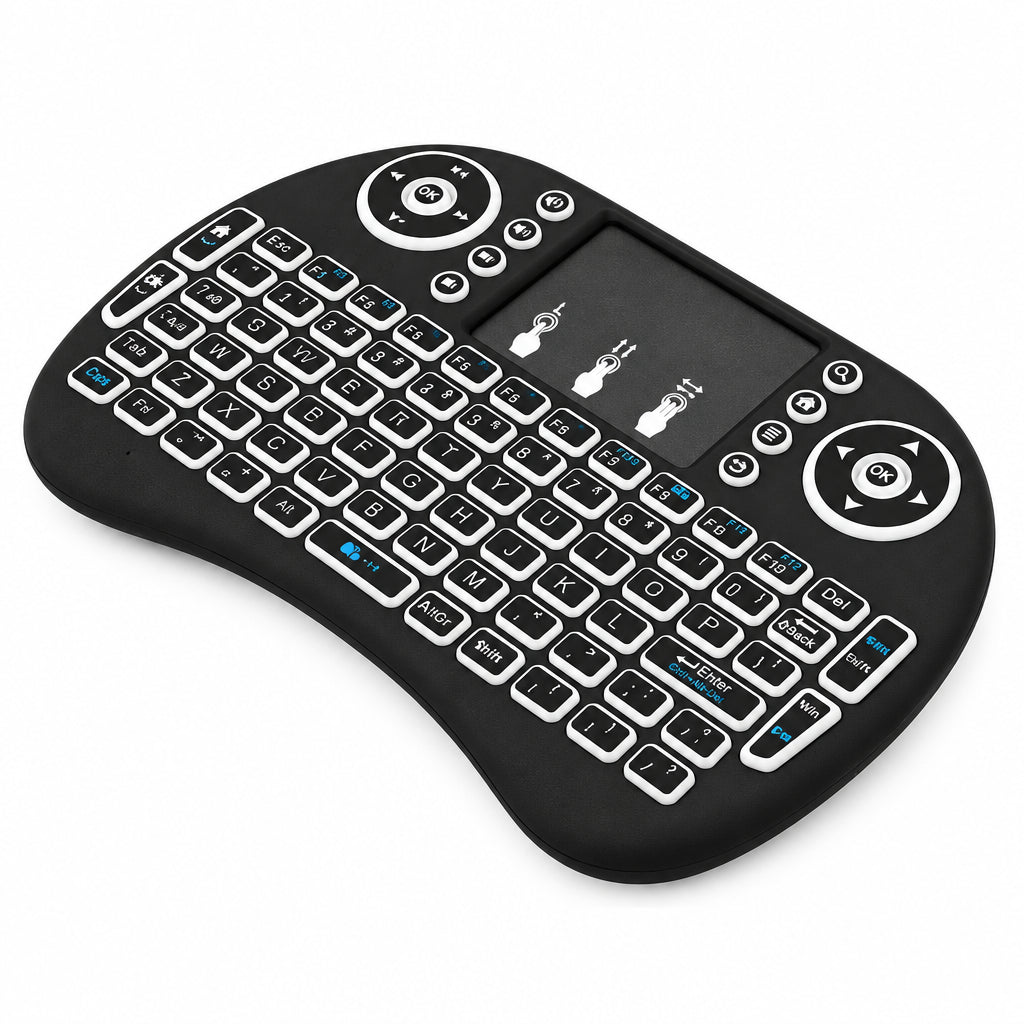 Mini Teclado Inalámbrico con Touchpad 2.4GHz 92 Teclas Recargable