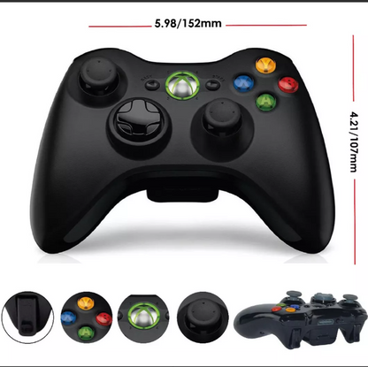 Control Inalámbrico Xbox 360 Wireless Negro