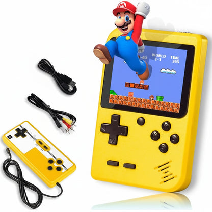 Combo Consola Retro Portátil 400 Juegos con Diadema Extra Bass