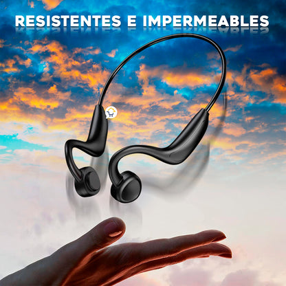 Audífonos de Conducción Ósea + Reloj Inteligente Bluetooth