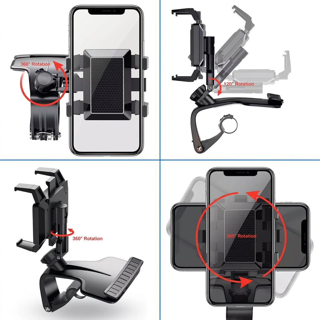 Soporte para Celular Ajustable con Rotación de 360°