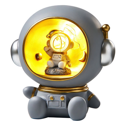 Lámpara Alcancía Astronauta Decorativa LED Resina