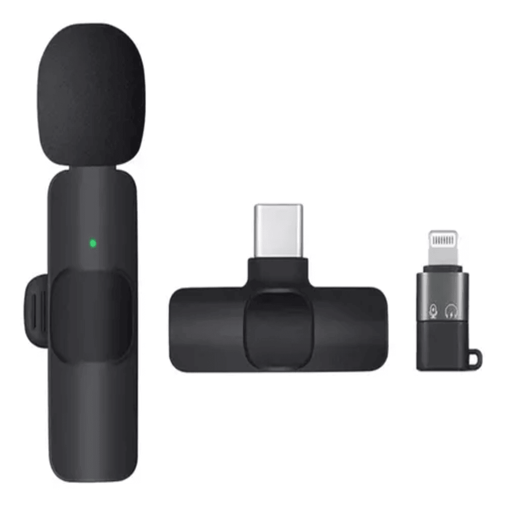 Micrófono Inalámbrico de Solapa USB-C Lightning 2.4GHz