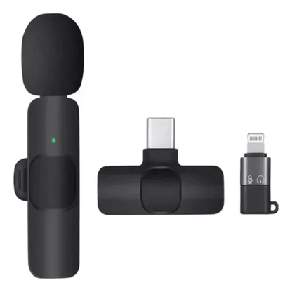 Micrófono Inalámbrico de Solapa USB-C Lightning 2.4GHz