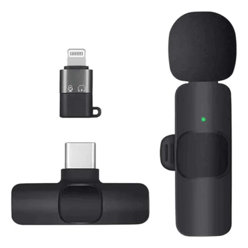 Micrófono Inalámbrico de Solapa USB-C Lightning 2.4GHz