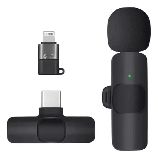 Micrófono Inalámbrico de Solapa USB-C Lightning 2.4GHz