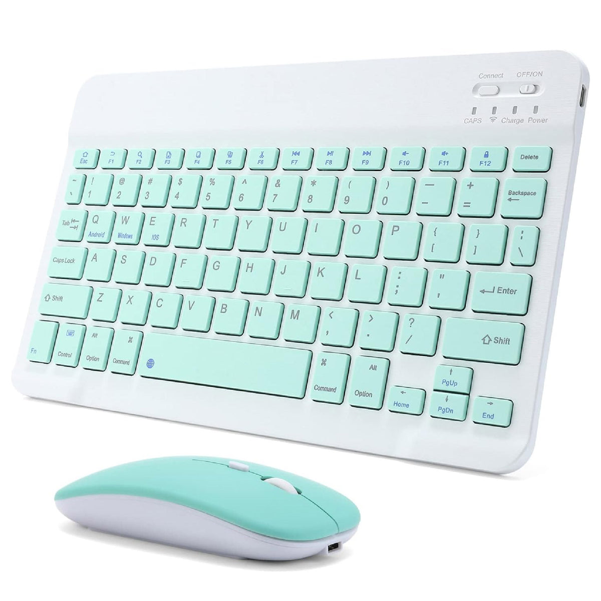 Combo Teclado y Mouse Bluetooth Inalámbrico para iPad y Tablet