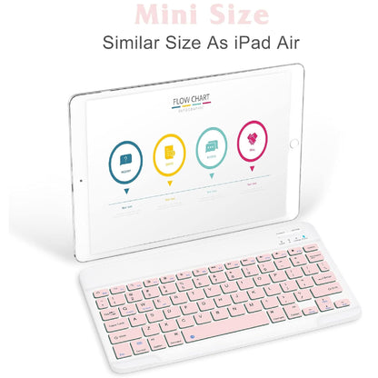 Combo Teclado y Mouse Bluetooth Inalámbrico para iPad y Tablet