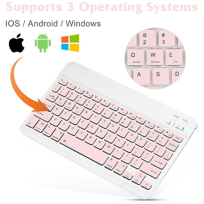 Combo Teclado y Mouse Bluetooth Inalámbrico para iPad y Tablet
