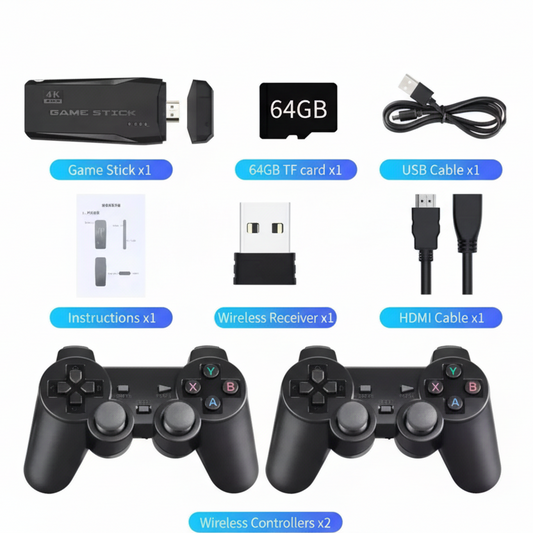 Consola Retro de Juegos Inalámbrica HDMI 4K