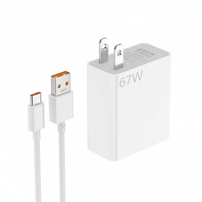 Cargador Xiaomi 67W Carga Rápida PD/QC con Cable USB-C