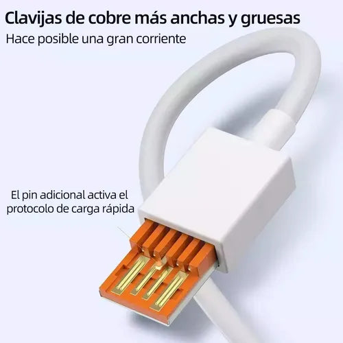 Cargador Xiaomi 67W Carga Rápida PD/QC con Cable USB-C