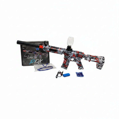 Rifle Lanzabolas de Gel PDX Eléctrico Recargable con Accesorios Completos