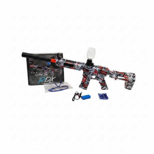 Rifle Lanzabolas de Gel PDX Eléctrico Recargable con Accesorios Completos