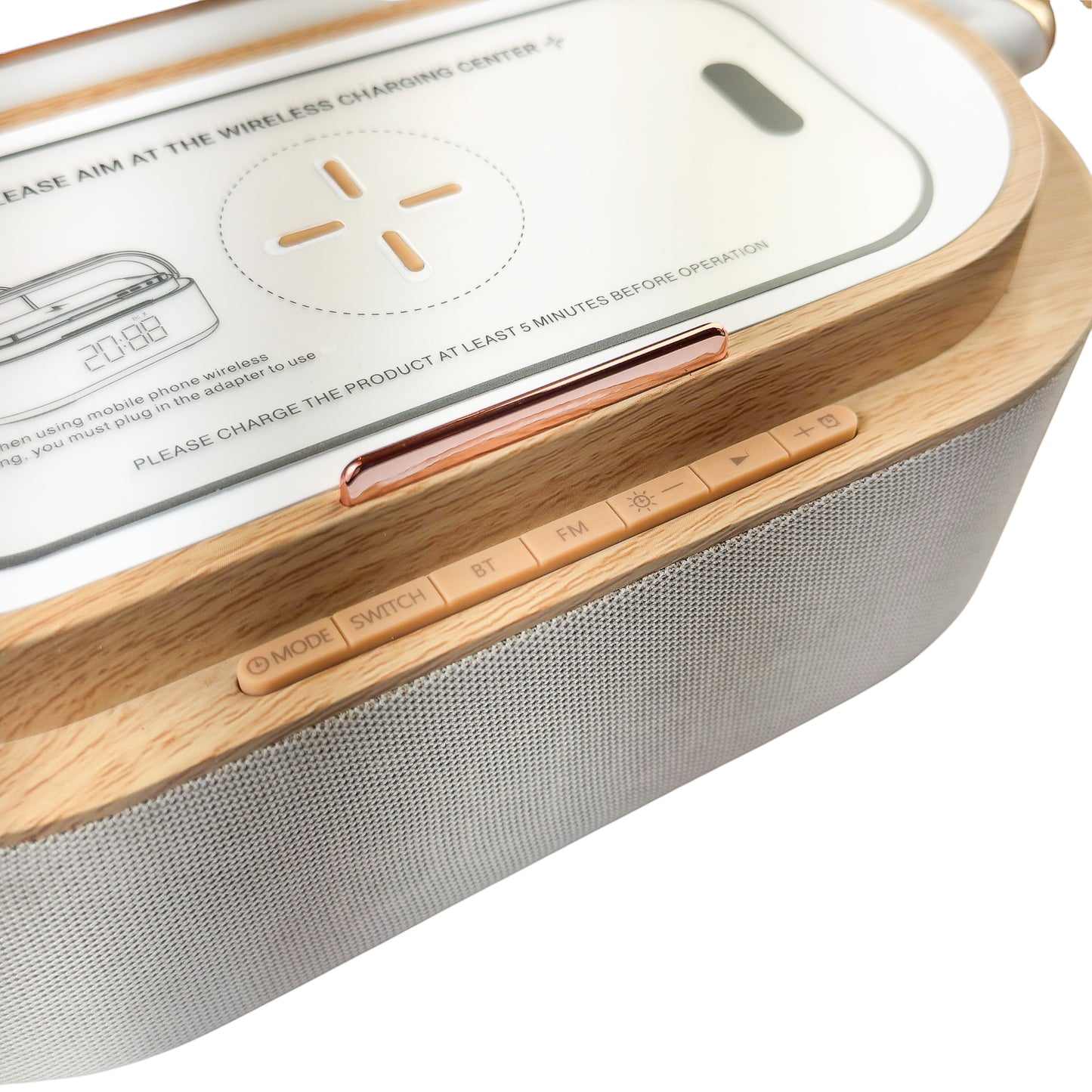 Cargador Inalámbrico 15W KP-S29 Parlante Reloj 3 en 1