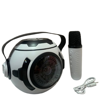 Mini Parlante Bluetooth con Karaoke KM-V33 Luces LED
