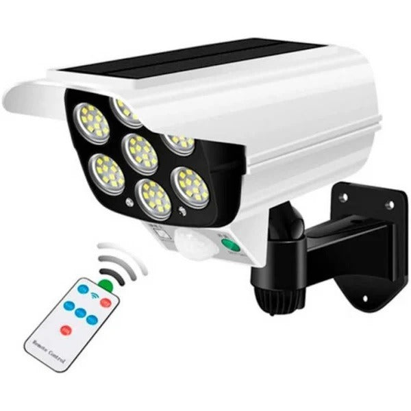 Lámpara Solar LED Tipo Cámara con Sensor de Movimiento