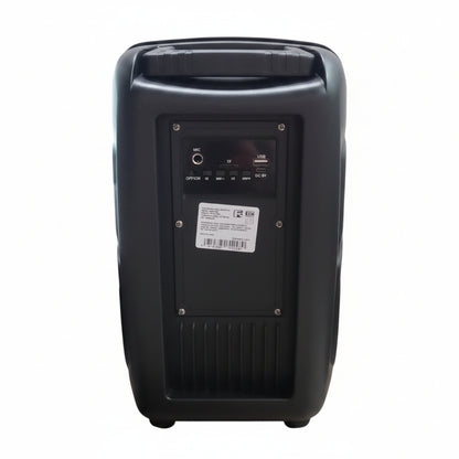 Cabina de Sonido Bluetooth 8 Pulgadas con Micrófono FM USB LED