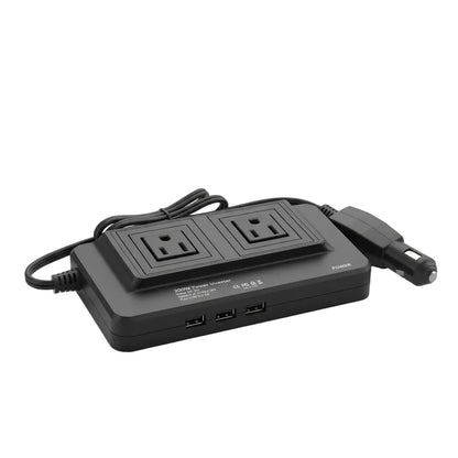 Multitoma para Carro 3 Tomas Corriente y 4 Puertos USB