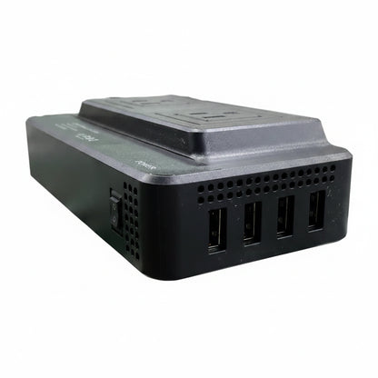 Multitoma para Carro 3 Tomas Corriente y 4 Puertos USB
