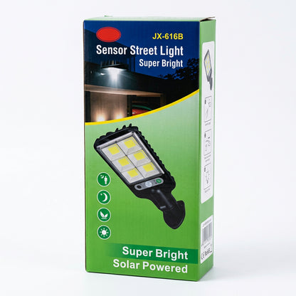 Lámpara Solar LED 30W Exterior con Sensor de Movimiento