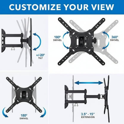 Soporte Articulado TV 32-55 Pulgadas Acero Extensible