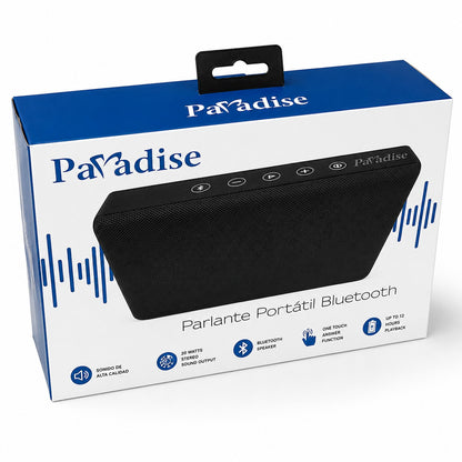Parlante Portátil Bluetooth Paradise 20W Esteréo hasta 12 Horas