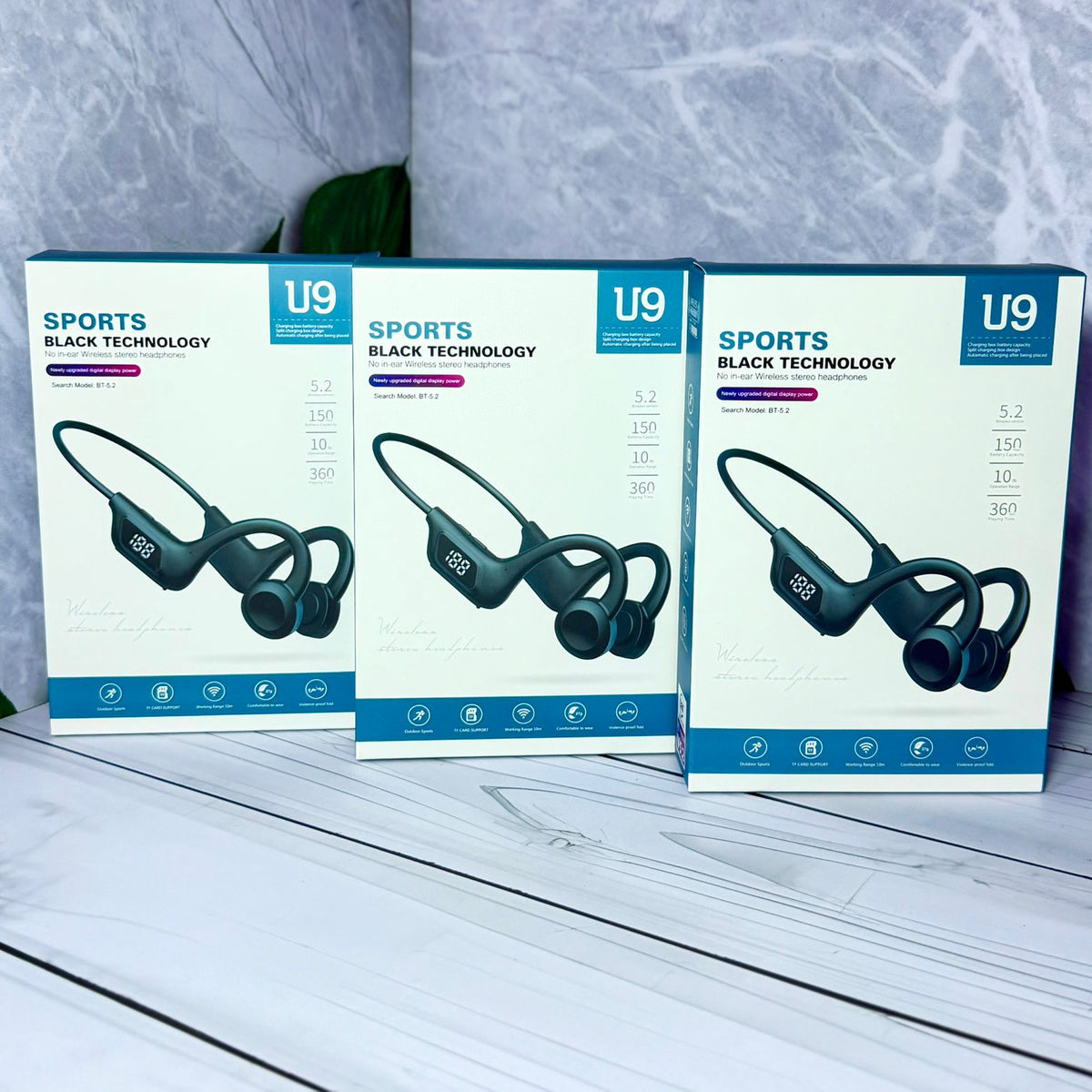 Audífonos Open-Ear U9 Bluetooth 5.2 para Deporte