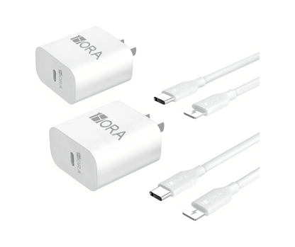 Cargador 1Hora Ultra Turbo 20W 3A USB-C para iPhone Blanco