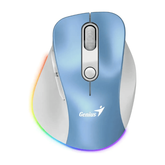 Mouse Genius Ergo 9000S Pro Inalámbrico Azul Claro