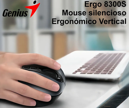 Mouse Genius Ergo 8300S Inalámbrico Vertical Ergonómico