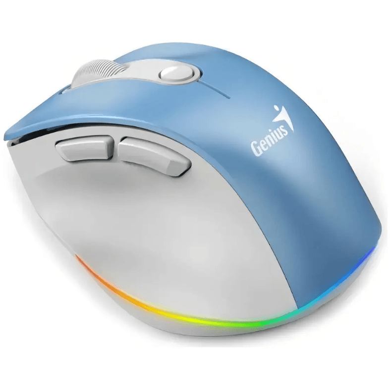 Mouse Genius Ergo 9000S Pro Inalámbrico Azul Claro