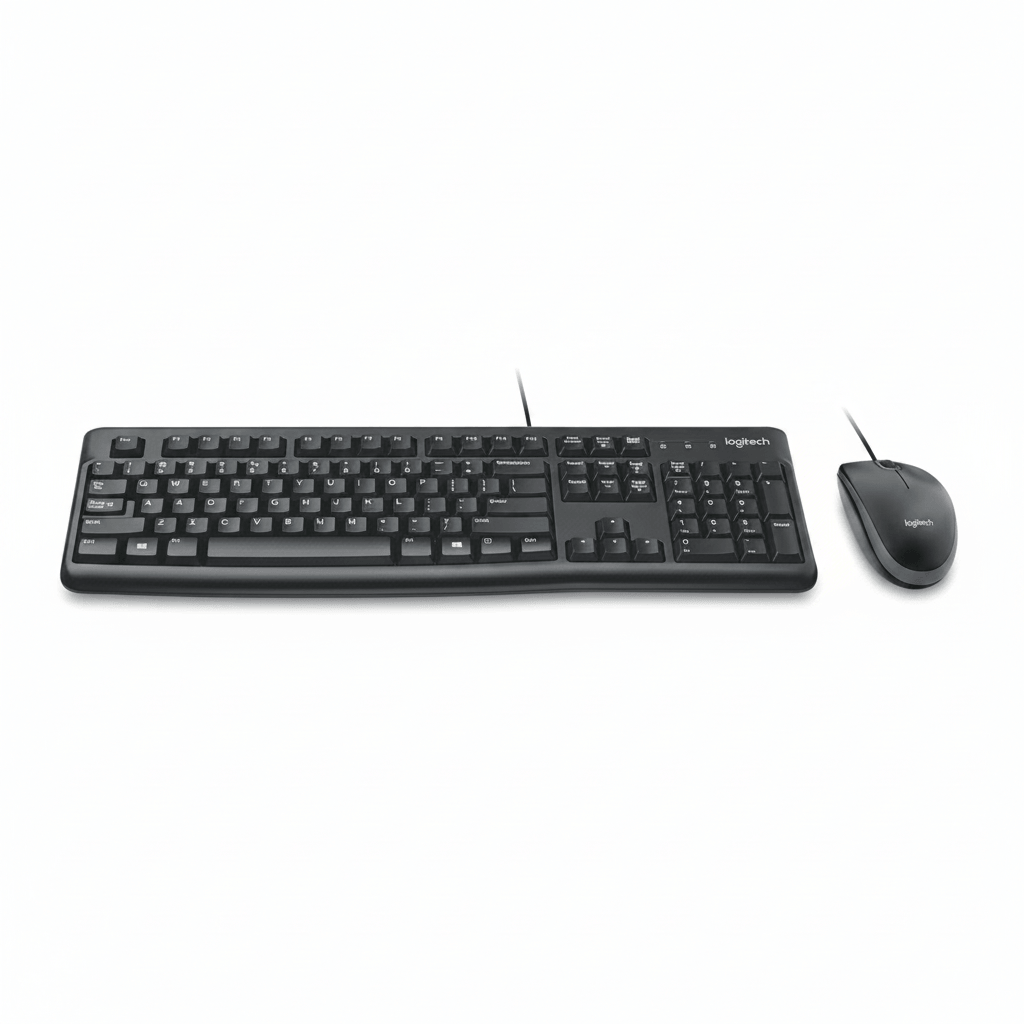 Kit Teclado y Mouse Logitech MK120 USB Negro