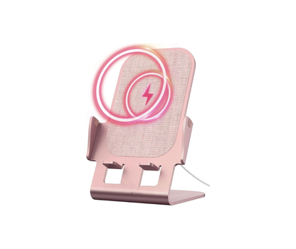 Soporte de Escritorio con Cargador Inalámbrico 15W Universal