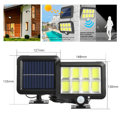Lámpara Solar LED 98 LEDs con Sensor de Movimiento IP65 para Exterior