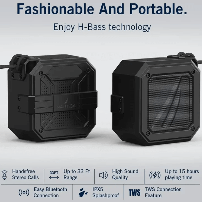 Parlante Bluetooth Náutica S100 Portátil IPX5 Sonido Potente