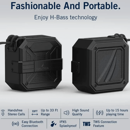 Parlante Bluetooth Náutica S100 Portátil IPX5 Sonido Potente