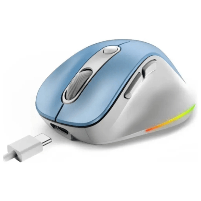 Mouse Genius Ergo 9000S Pro Inalámbrico Azul Claro