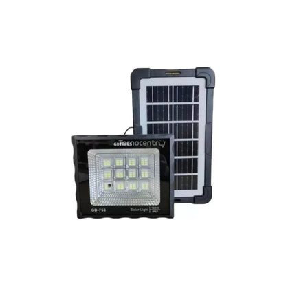 Reflector Solar LED 100W GDTIMES GD-756 con Panel y Control Remoto